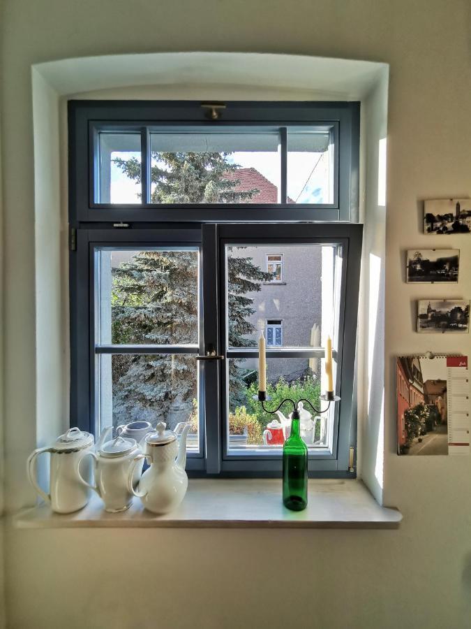 charmantes Apartment Siebenschläfer über Café 7 Weida Extérieur photo